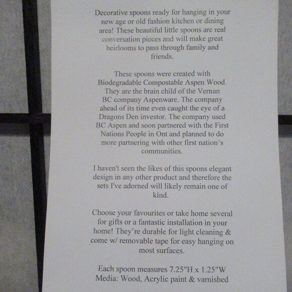 Party Pallet, Kitchen accents, Tea Lovers, Handcrafted, Dots, Original, Spoons - Picture 4 of 4